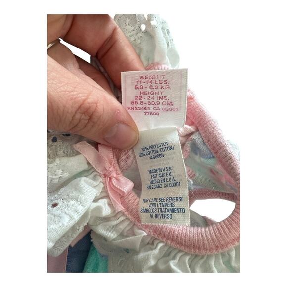 Buster Brown 90’s Floral Bubble Romper - Picture 4 of 4